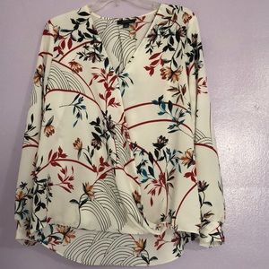 White flower blouse